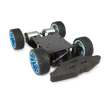 Mg996r Servo Stuurackerman Robot Auto Chassis Encoder Motor Differentieel Auto Voor Arduino Robot Diy Kit Uno Programmeerbare Robot