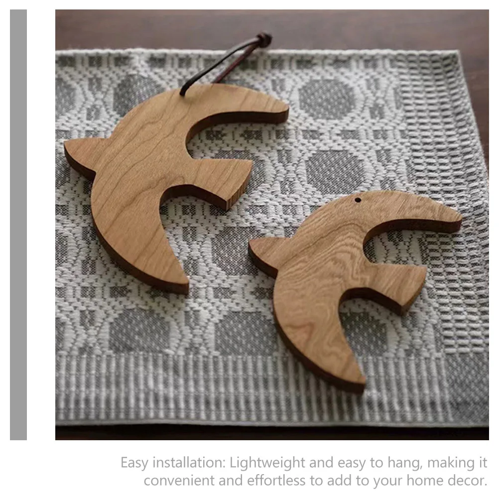 

Wooden Swallow Wall Decor Bird Ornament Farmhouse Simulation Decoration Miniature Adornment Statue Rustic