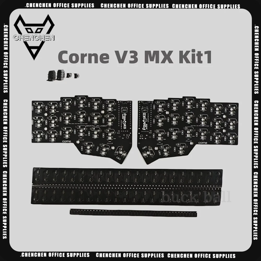 Corne V3 Split Keyboard Pcb Kit Diy Custom Corne Crkbd Pcb Rgb Wireless Horn Keyboard Kit Mechanical Keyboard Gaming Accessories