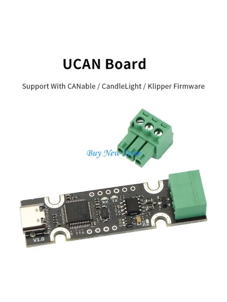 

20CE Upgraded USB to CAN Adapter with STM32F072 Chip Supports CAN2.0A & B Used for CAnable / CandleLight / Klipper firmware
