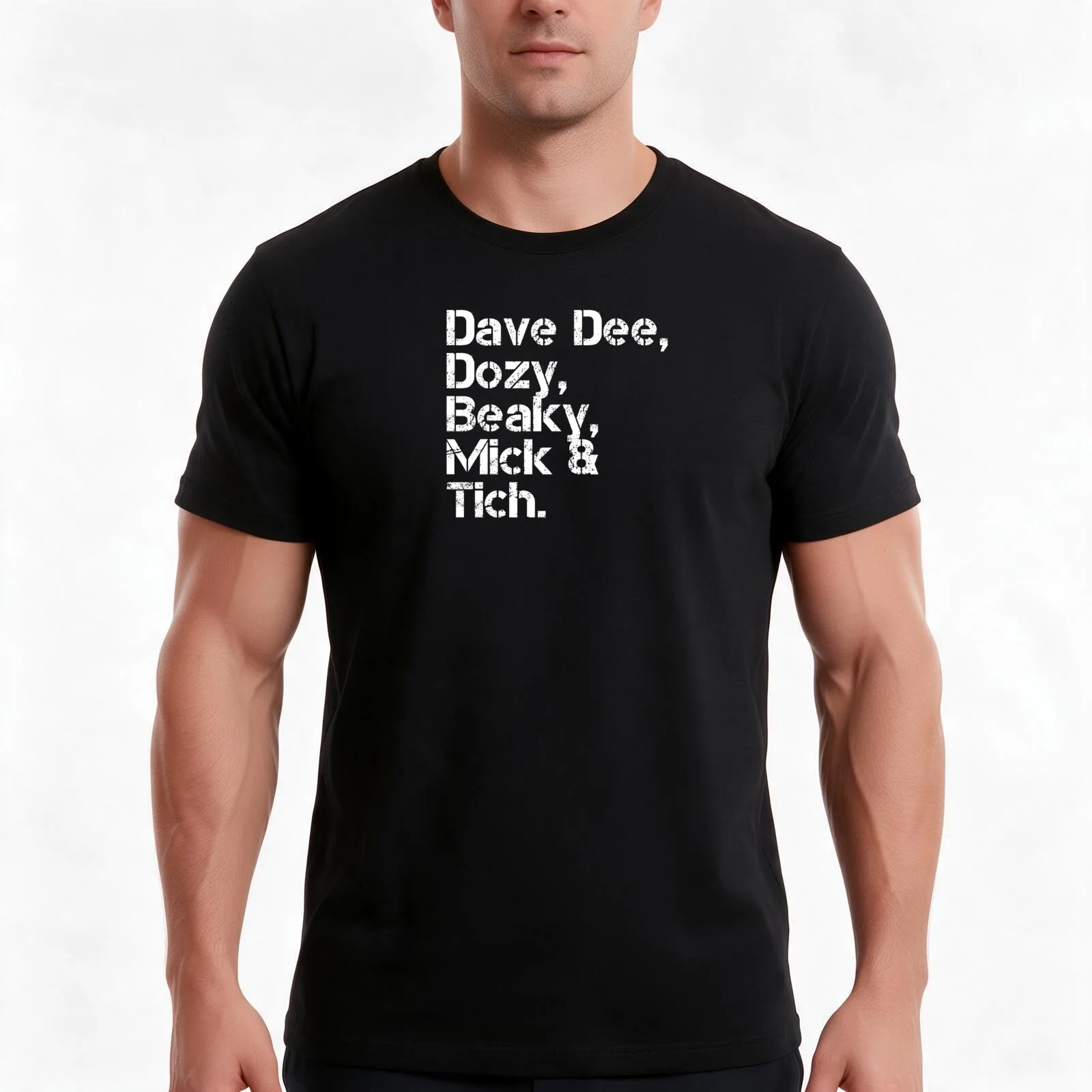 Dave Dee Dozy Beaky Mick and Tich [line-up] T-Shirt Summer Casual Cotton Tee Oversized Streetwear Tops Unisex Men Women