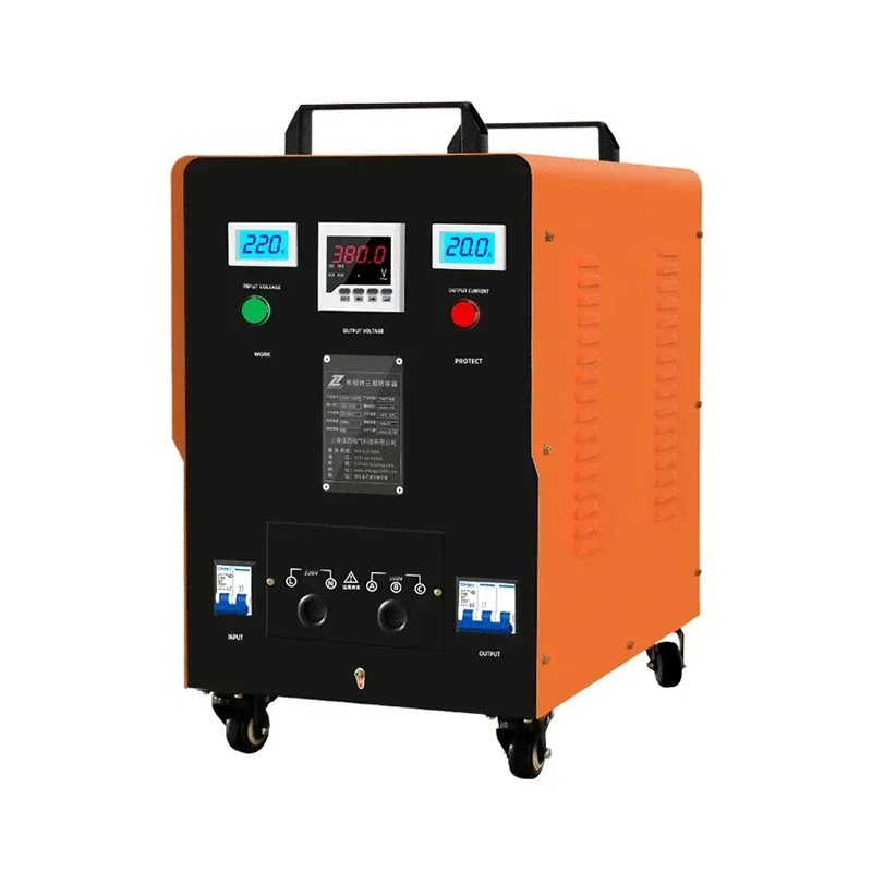 Power Voltage Converter Transformer, DZW 220V to 380V, Single Phase to 3 Phase, 10kva, 15kva, 20kva, 30kva, Step Up, Step Down