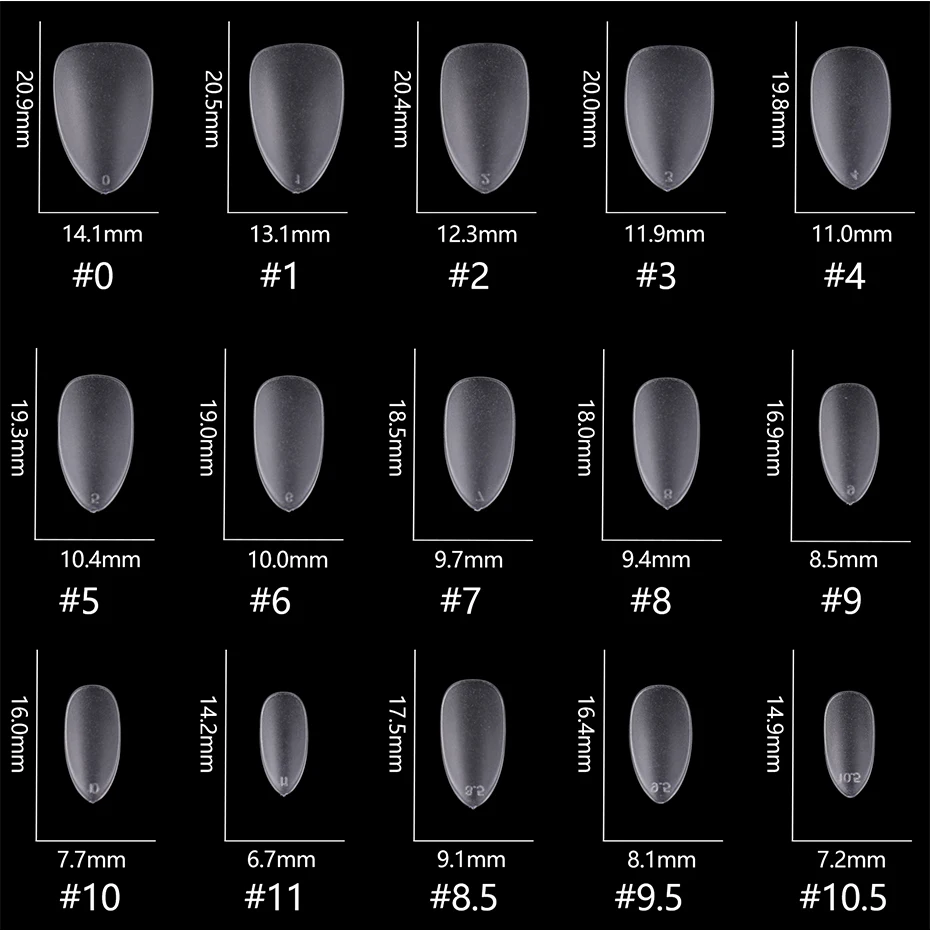 Faux-Ongles à Pression, Couverture Complète, Cercueil, Carré, Amande, Court, Gel, Conseils de Manucure, Outil d'Extension, 300 Pièces, 256