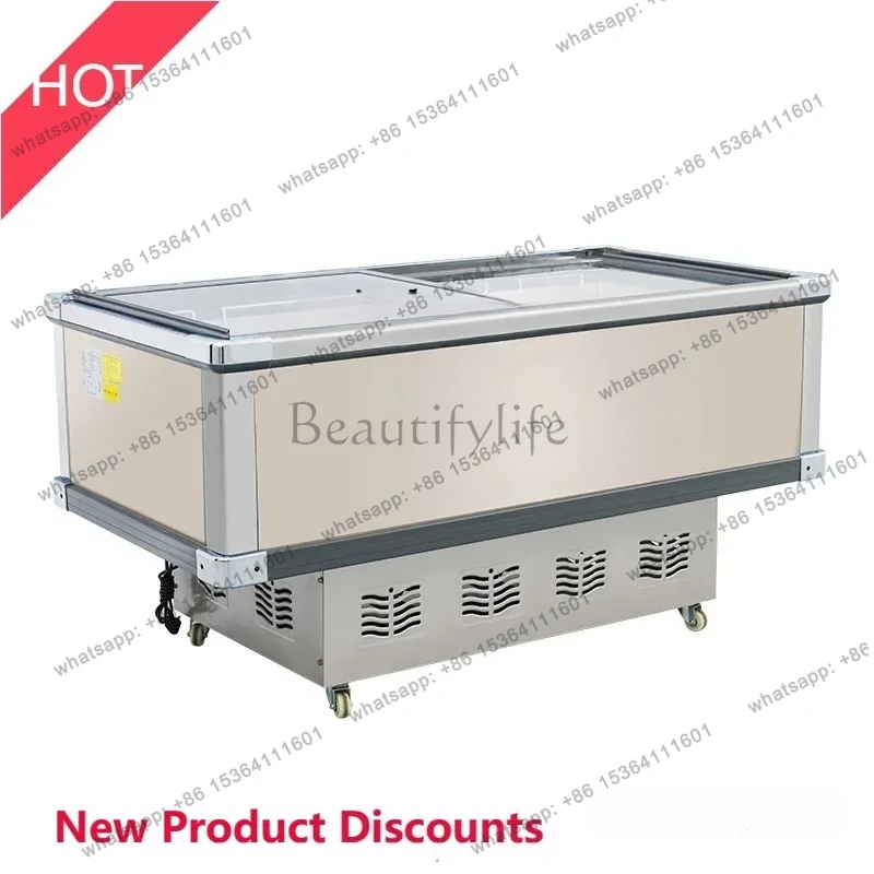 Freezer Commercial Large Capacity Fresh-Keeping Frozen Dual-Use Refrigerator Ordering Refrigerated Display Cabinet