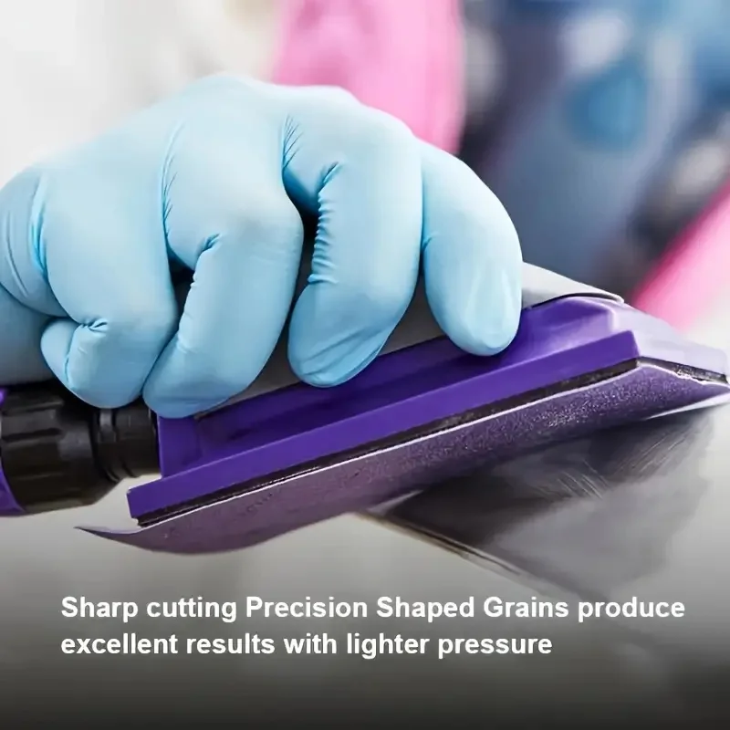 

Прямоугольный ручной рваный рулон наждачной бумаги, рулон наждачной ткани, ручная шлифовальная доска, ручная строгание, сухая шлифовка «три в одном», фиолетовый, 70 мм/12 м