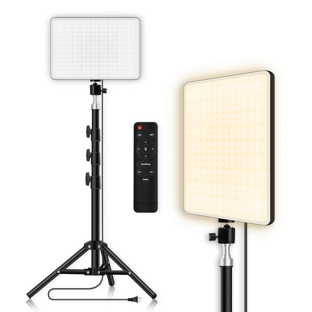 LED Selfie Lighting Panel With Remote Control Video Lamp 2700k-5700k Photo Studio Photography Lighting With Tripod For Live