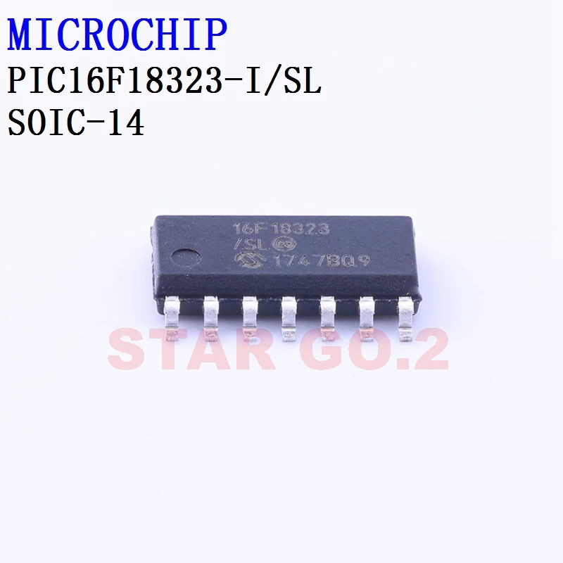 5PCSx PIC16F18323-I/SL SOIC-14 MICROCHIP Microcontroller