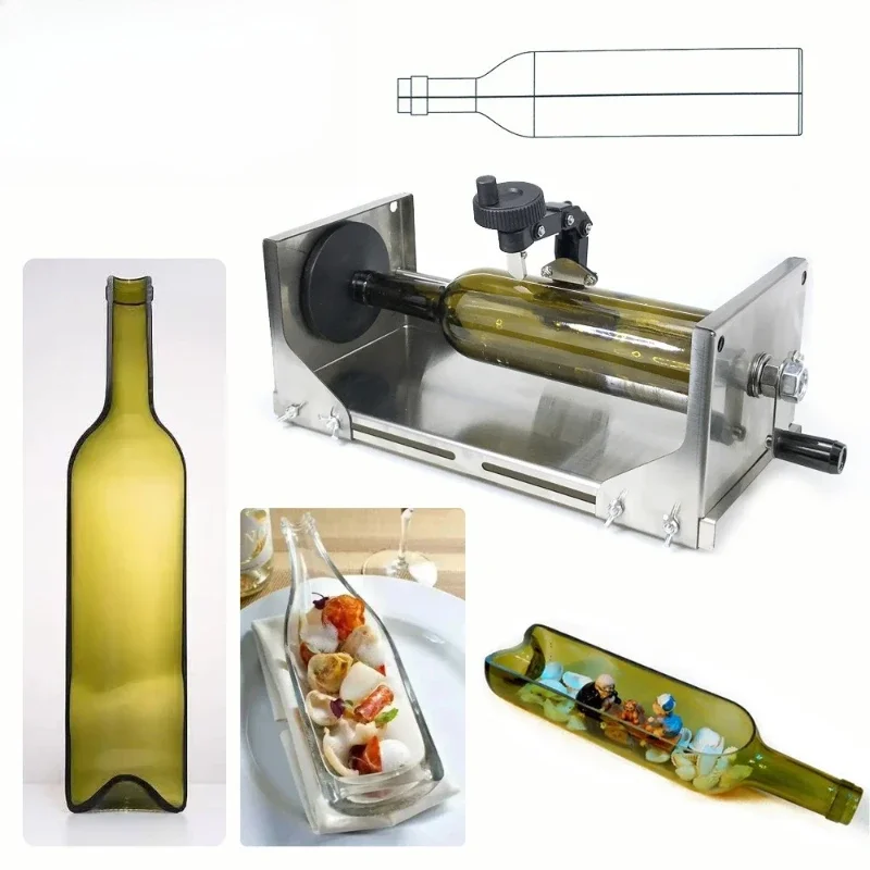 The second generation handwheel stainless steel DIY wine bottle divider set manual splitting tool