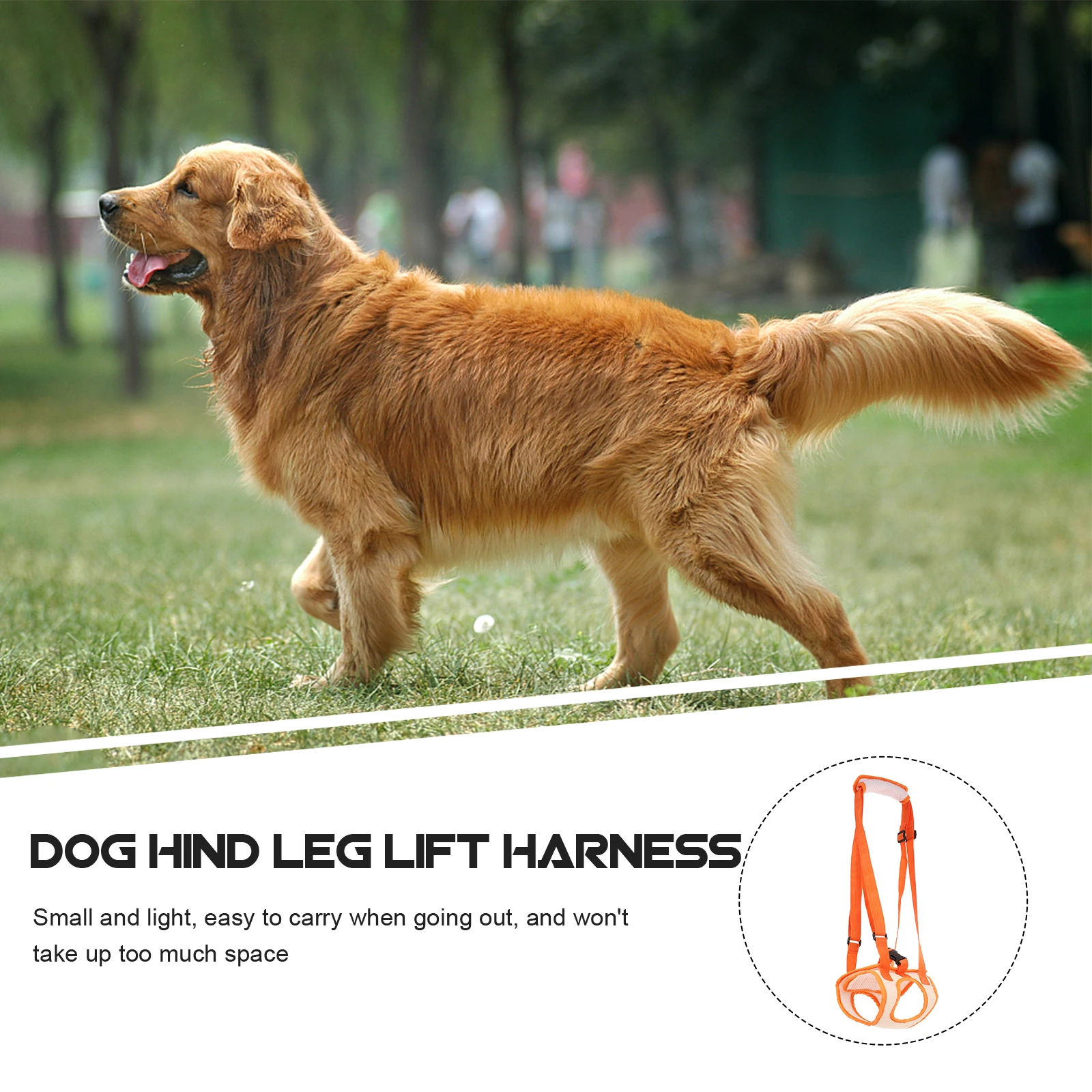 

Rear Leg Assist Belt Dog Walking Lift Support Carry Harness Pet Sports Disabled Belts Plastic Elderly Fitness