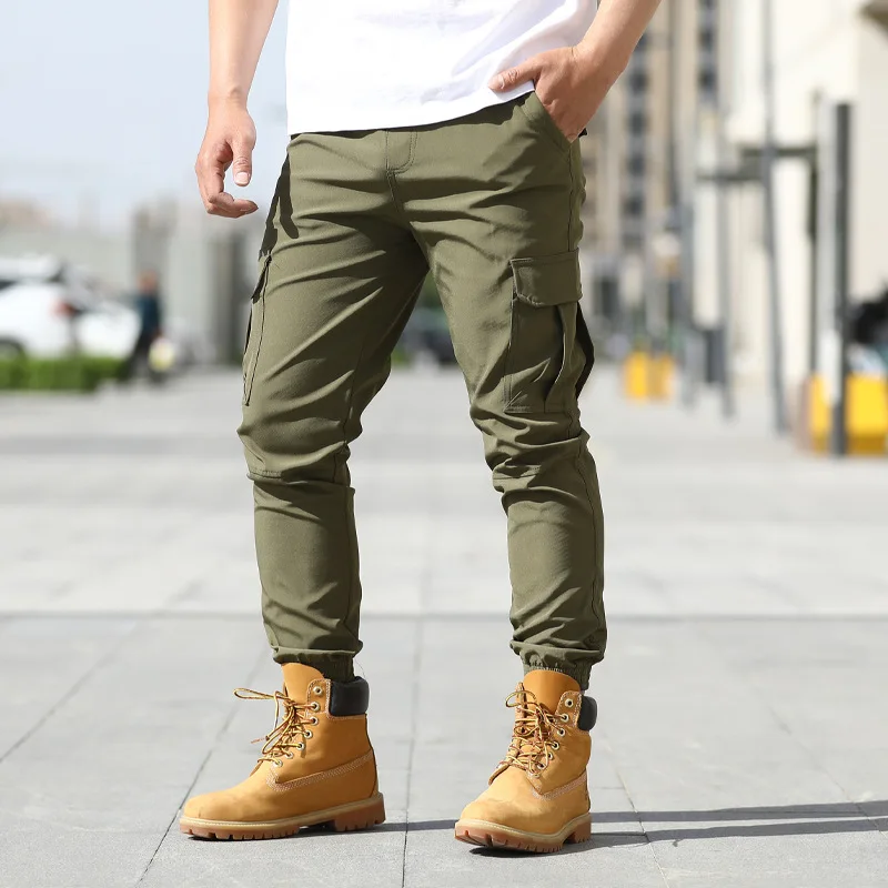 

Spring Summer Men's Multi-pocket Overalls Tactical Casual Sports Outdoor Cargo Pants