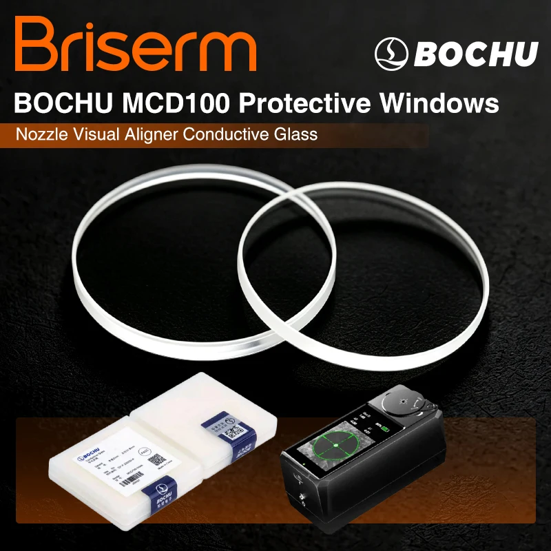 BOCHU MCD100 Conductive Protective Glass Replacement Lens DPPZ0003AA for BOCHU Manual Coaxial Aligner