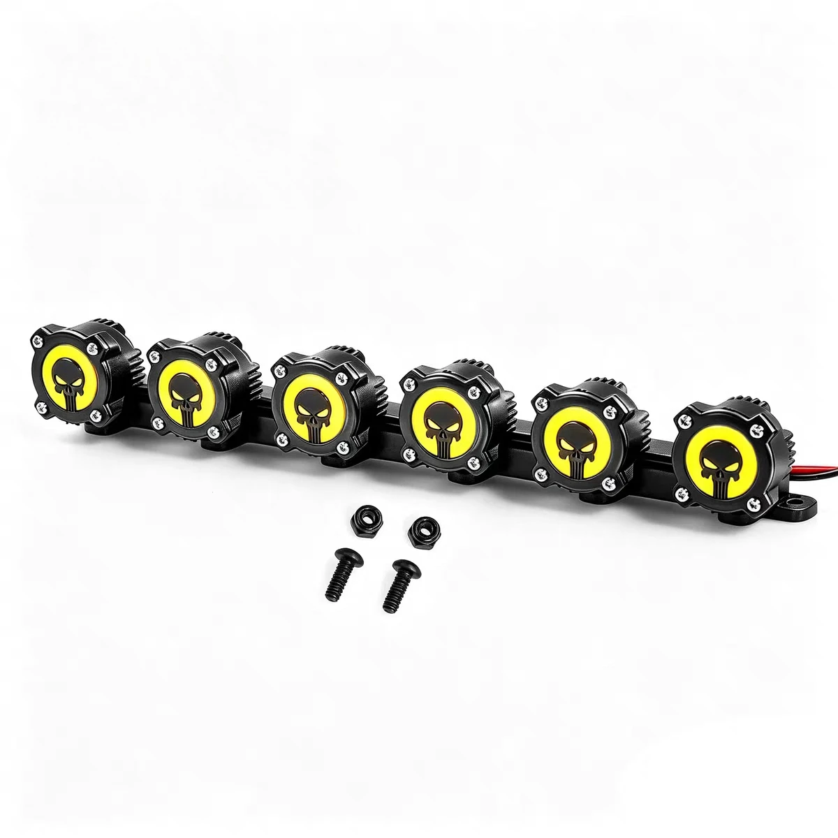 1:10 1:8 Universal Crawler Car Lights Remote Control Car Smiley & Ghost Face CH3 Controlled Dome Lights Toy Car Decorations