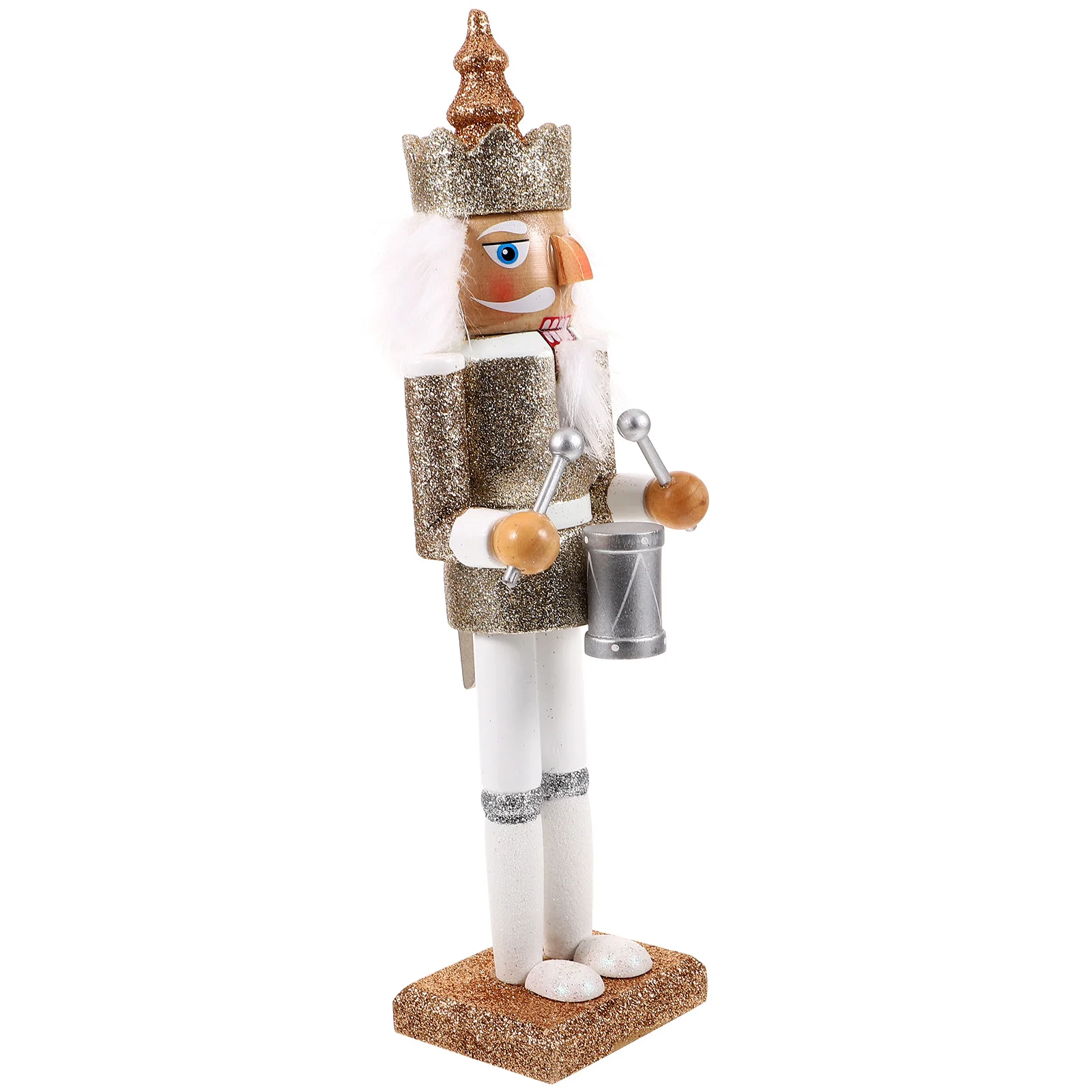 

Desktop Nutcracker Xmas Wooden Soldier Figure Vintage Ornaments Christmas Decor for Shelves