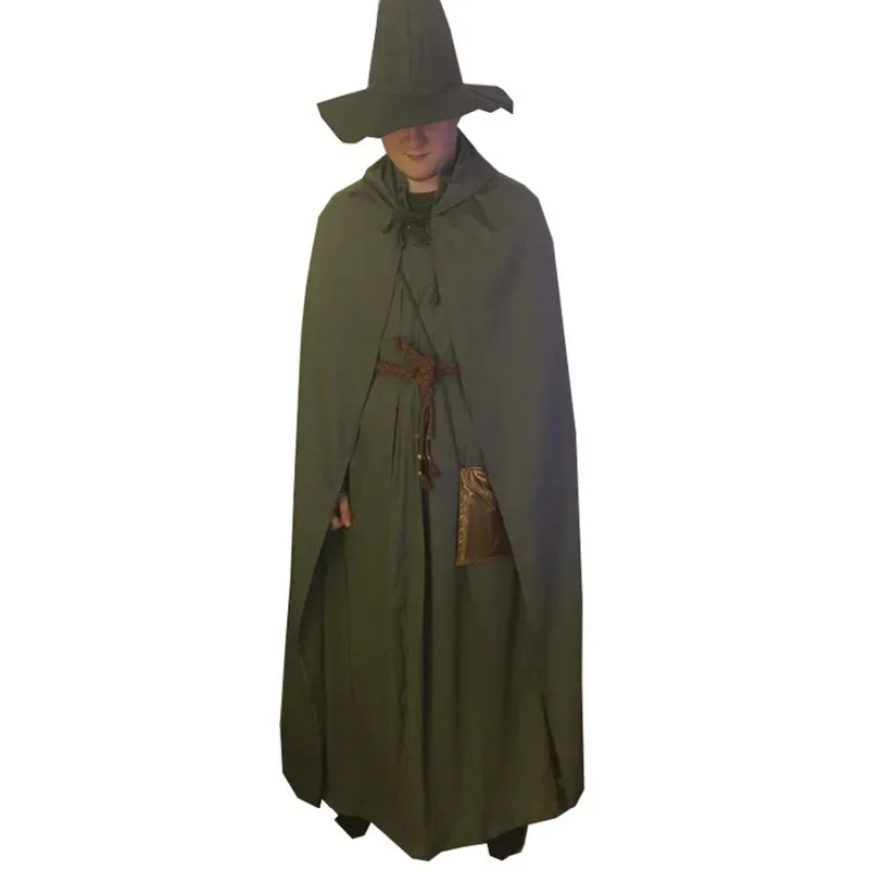

2025 Cosplay Costume Cloak+Coat+Rope+Bag+Hat