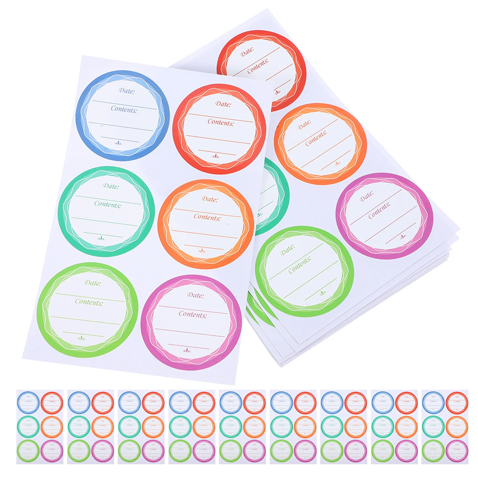 

180 шт., водонепроницаемые этикетки с датами для хранения продуктов питания, разноцветные самоклеящиеся съемные наклейки для стеклянных бутылок Мейсона
