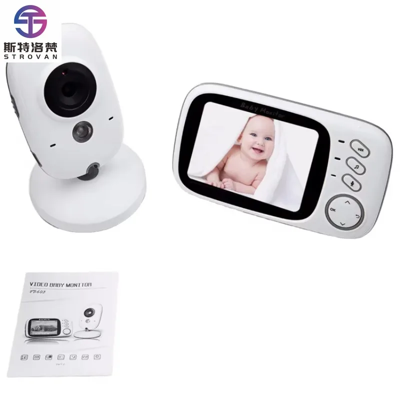 

2.4G Wireless 3.2 Inch LCD Night Vision and Two-Way Audio Video Baby VB603 for Newborns