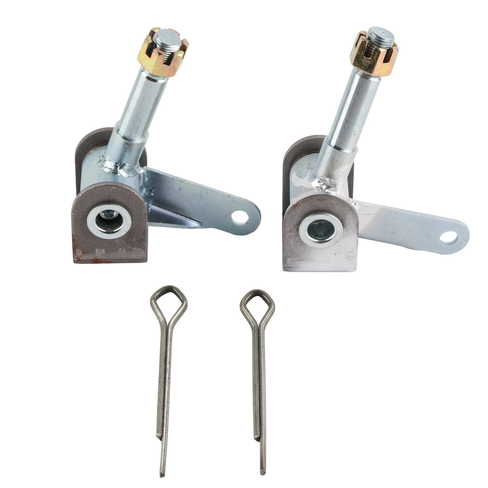 

Front Steering Knuckles Safe Steering M16 Thread Steering Spindle Bracket Set for 110cc 125cc 150cc Go Kart for Quad Bike