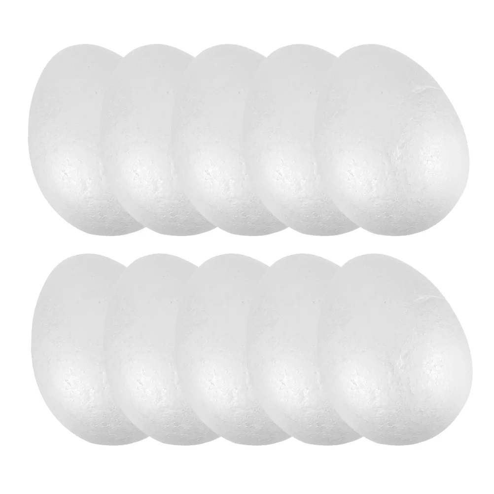 10Pcs Fake Eggs DIY Fake Eggs Fake Eggs Decoration Fake Chicken Egg Props DIY Fake Egg Decorations easter egg