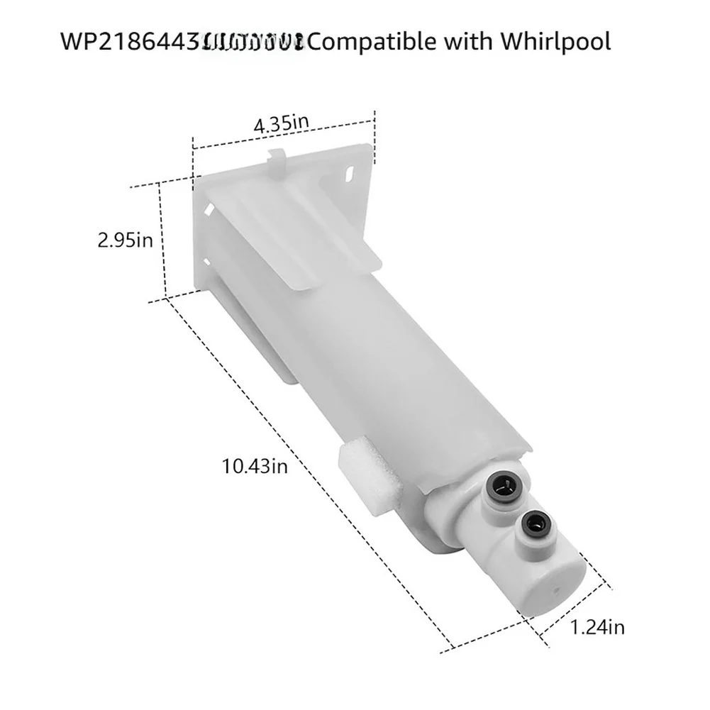 WP2186443 Water Filter Housing Replacement for Refrigerator For Cooling Units Compatible with 7GS6SHEXPL ID5HHEXWQ ABS