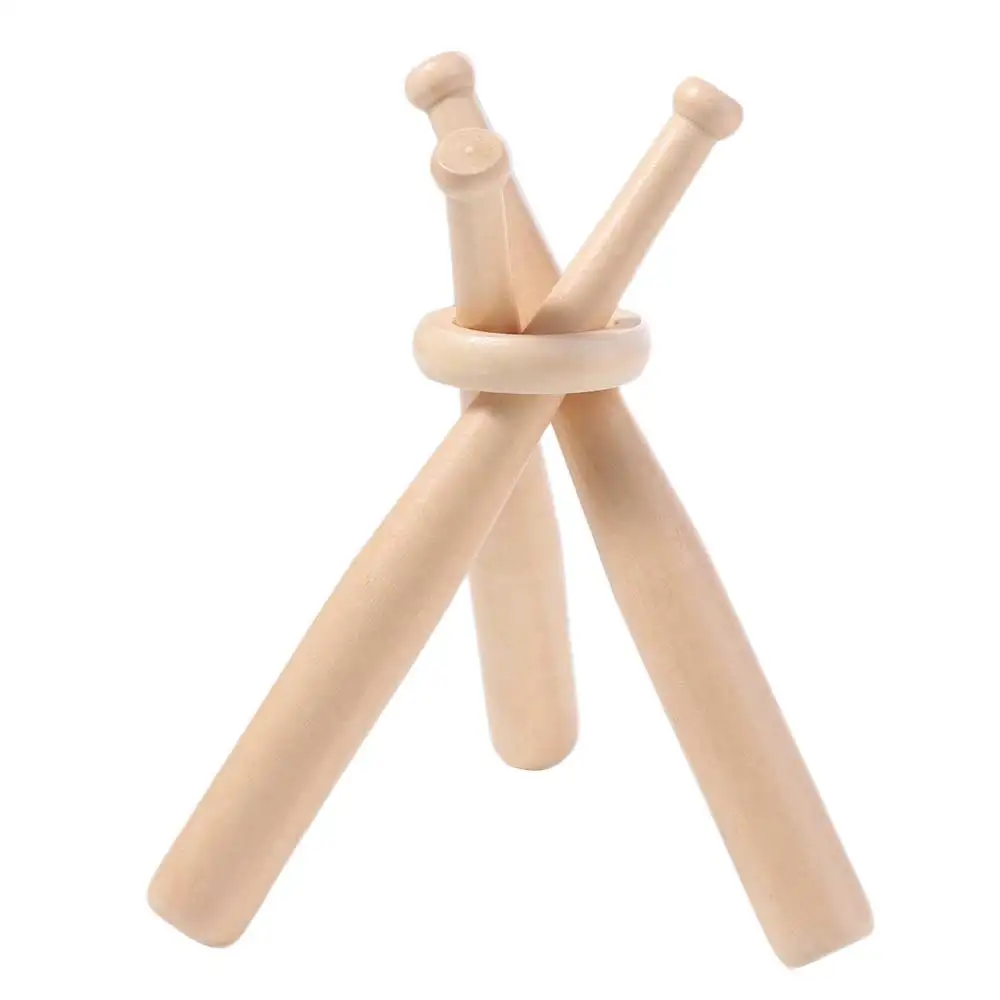 Wooden Baseball Display Stand Storage Rack Easy To Install Baseball Bats Holder Exhibitions Mini Baseball Support Bracket