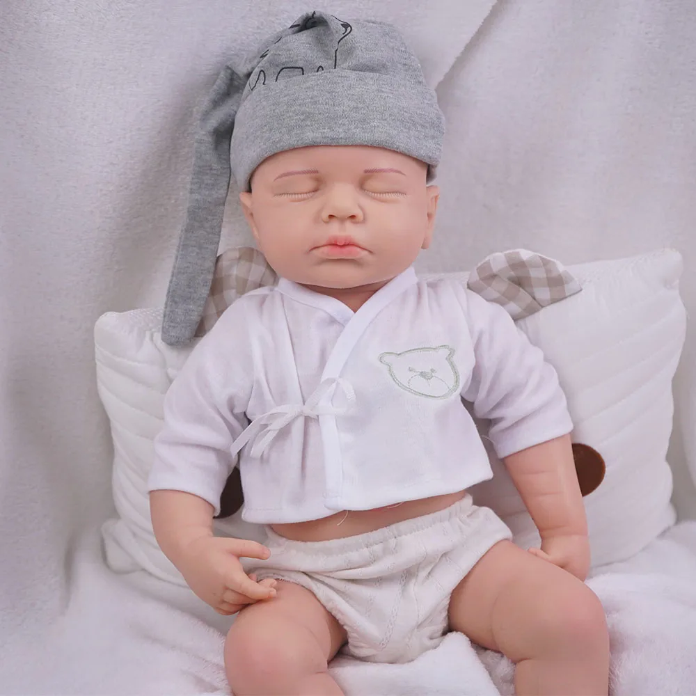 

20.47INCH Big Reborn Full Body Silicone Doll Adorable Smile Newborn Baby Girl