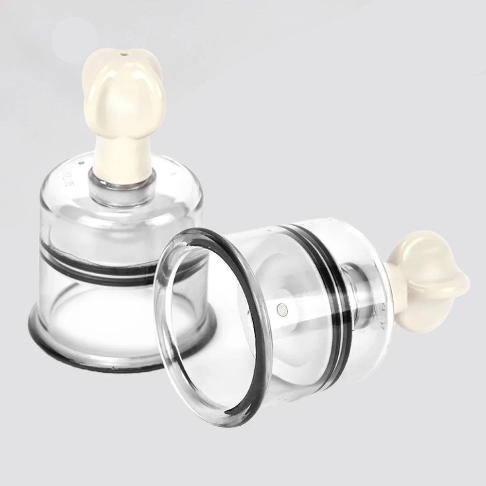 Professional Cupping Medical Chinese Vacuum Body Massager Vacuum Cupping Stimulation Nipple Sucker Inverted Suction Enlarger Cup
