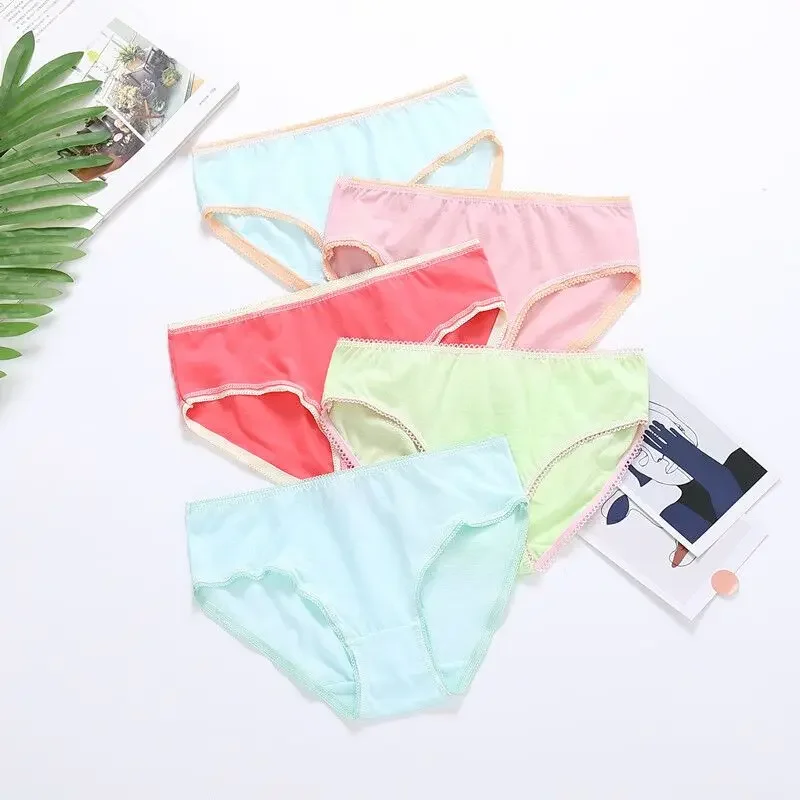 6/12PC Girl Briefs Kids Underwear Children Panties Undershorts Suit 1-12 Years