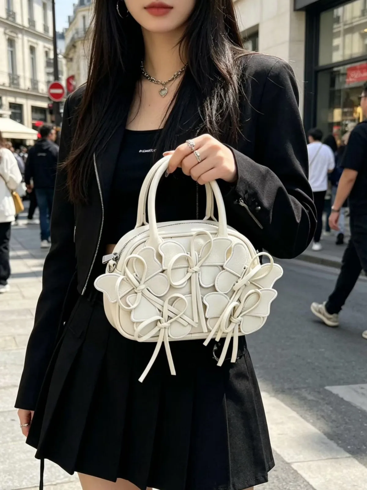 

FIRMRANCH 2026 Spring/Summer New Ins Stylish Butterfly Design Mini Women's Handbag Sweet Cool Girl Shoulder Crossbody Bag Chic