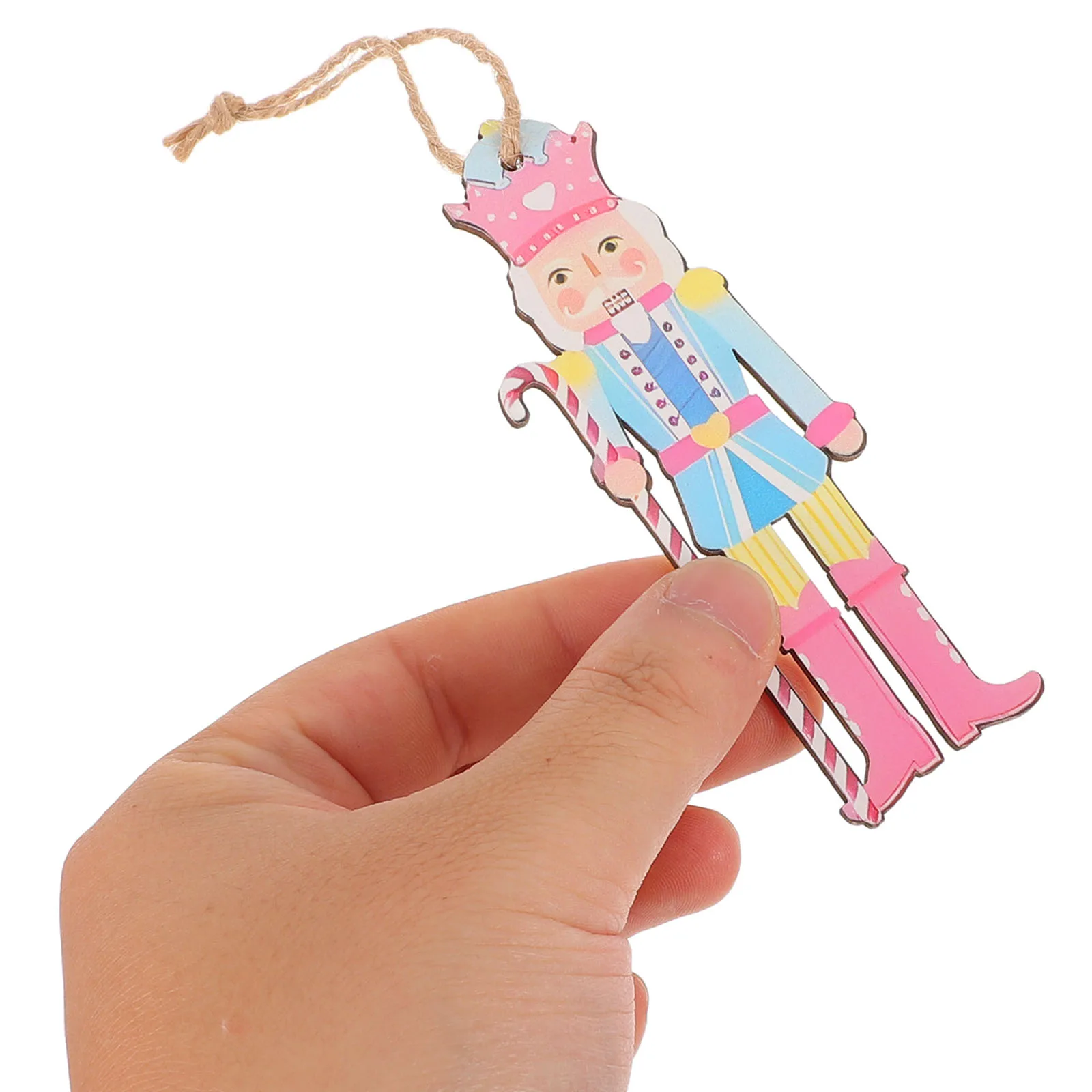

Nutcracker Baubles Pendant Christmas Decorations Miniature Ornaments Dining Table Walnut Soldier Wooden s
