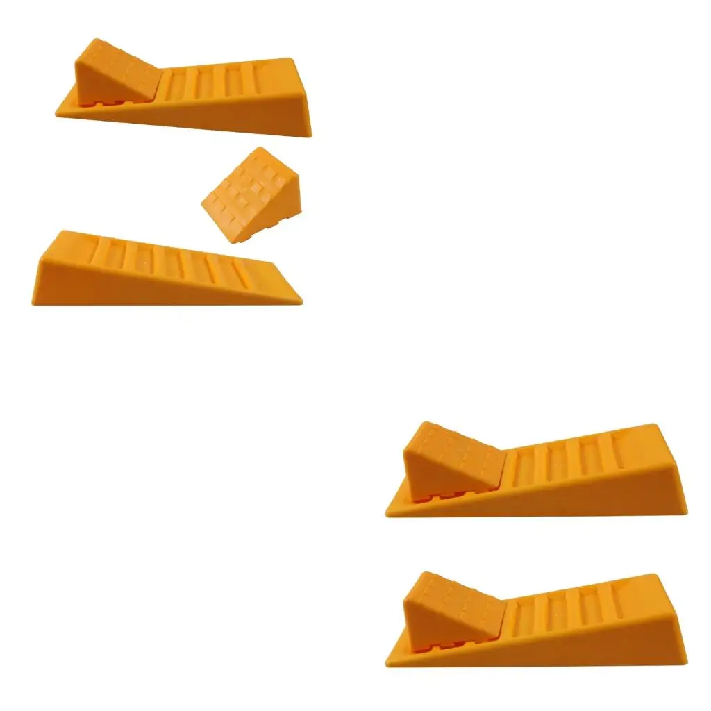 XA6H Sturdy Motorhome Leveling Chocks Non Slip Tire Blocks PP Construction for Trailers Secure Vehicle Parking