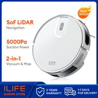 ILIFE V20 Robot Vacuum Cleaner, 5000Pa suction, SOF LiDAR Smart Navigation, APP Control, Customizable cleaning, Self charging