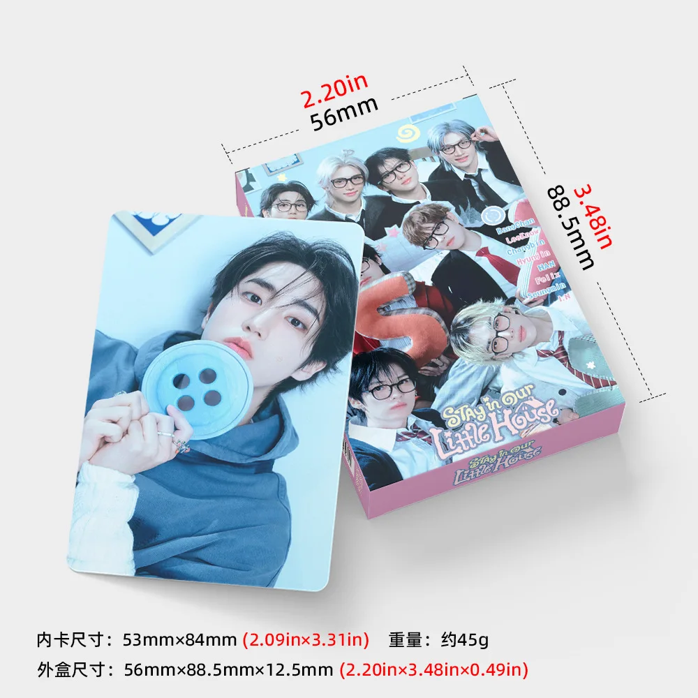 

SKZOO Горячая распродажа: Коллекционные фотокарточки Stray Kids FELIX, 30 шт., 3 дюйма, двусторонние, K-pop мерч
