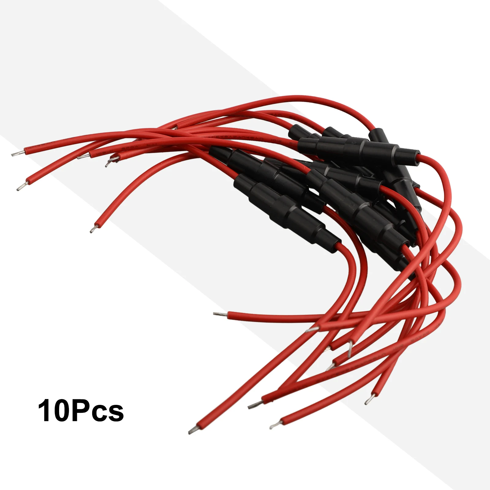 10 stuks FastBlow zekeringhouder schroeftype inline zekeringhouder 5x20 mm compatibiliteit met glazen zekering maximale spanning 250 V