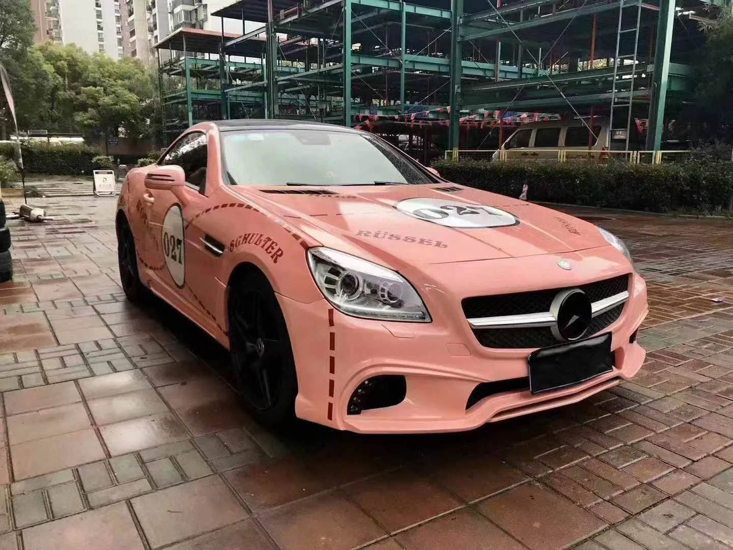High Quality for SLK200 R172 Body Kits New Upgrade WALD Front Bumper Rear Bumper Side Skirts  Fit