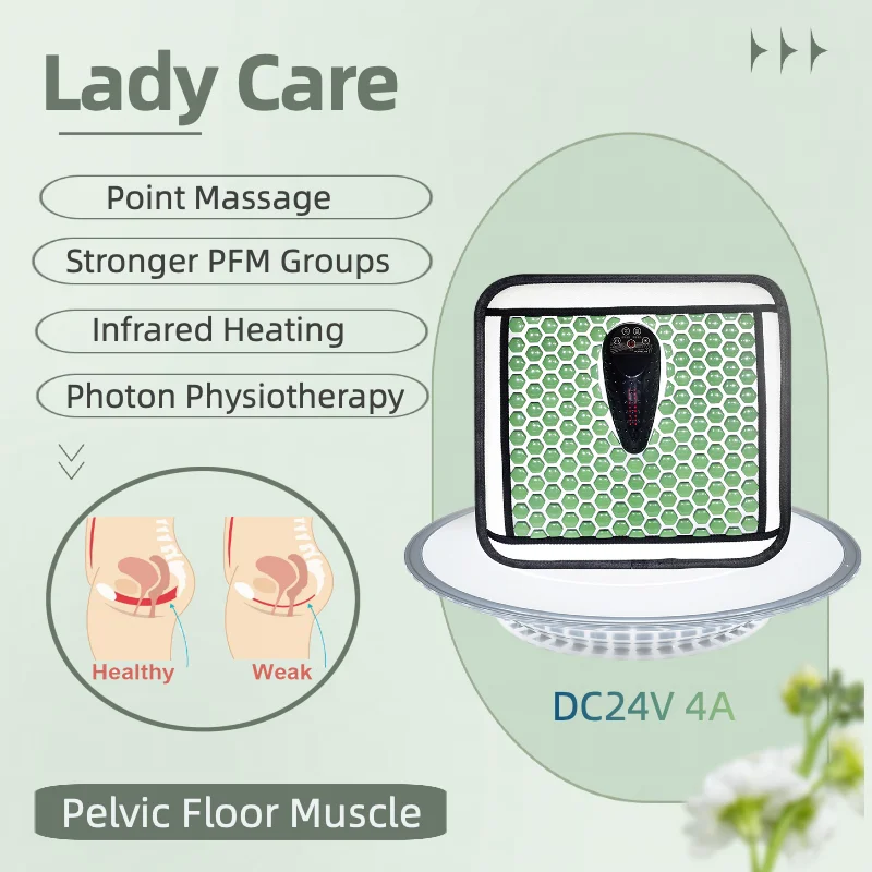 Lady Pelvic Floor Muscles Healthy Care Hot Moxibustion Therapy Infrared Heating Pads Tourmaline Photon Massage Mat