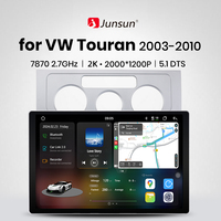 Junsun V3 Plus 2K Android 13 Wireless CarPlay Android Auto Car Intelligent Systems for Volkswagen Touran 1 2003 - 2010 Autoradio
