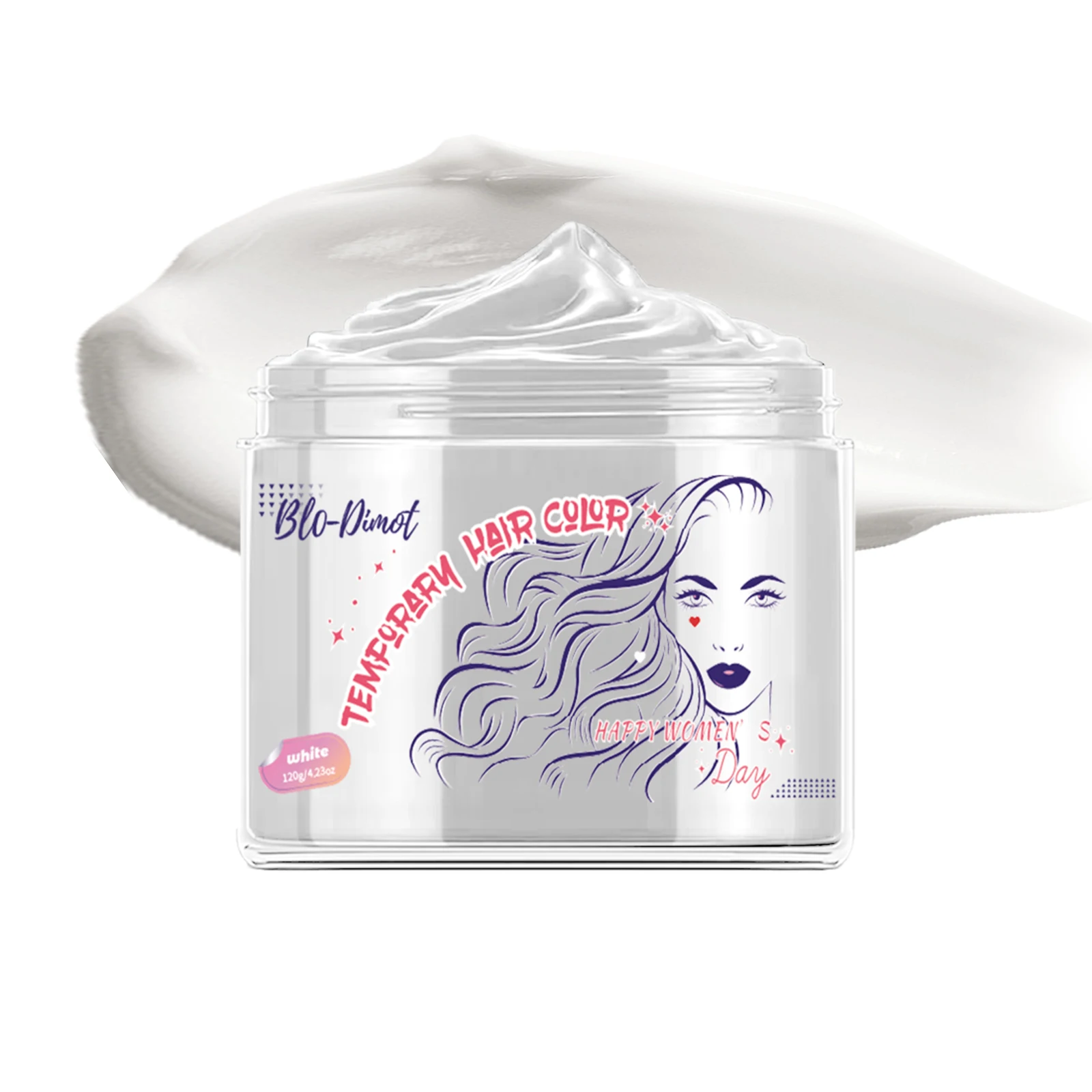 

Temporary Hair Color Wax 120g Washable & Non-Damaging Formula, Natural Vibrant Colors for Creative Styling