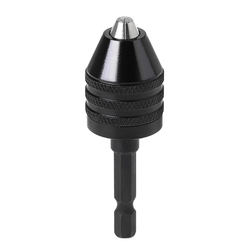 2021 nuovo 1/4 "convertitore adattatore mandrino autoserrante senza chiave cambio rapido codolo esagonale 0.8-8mm