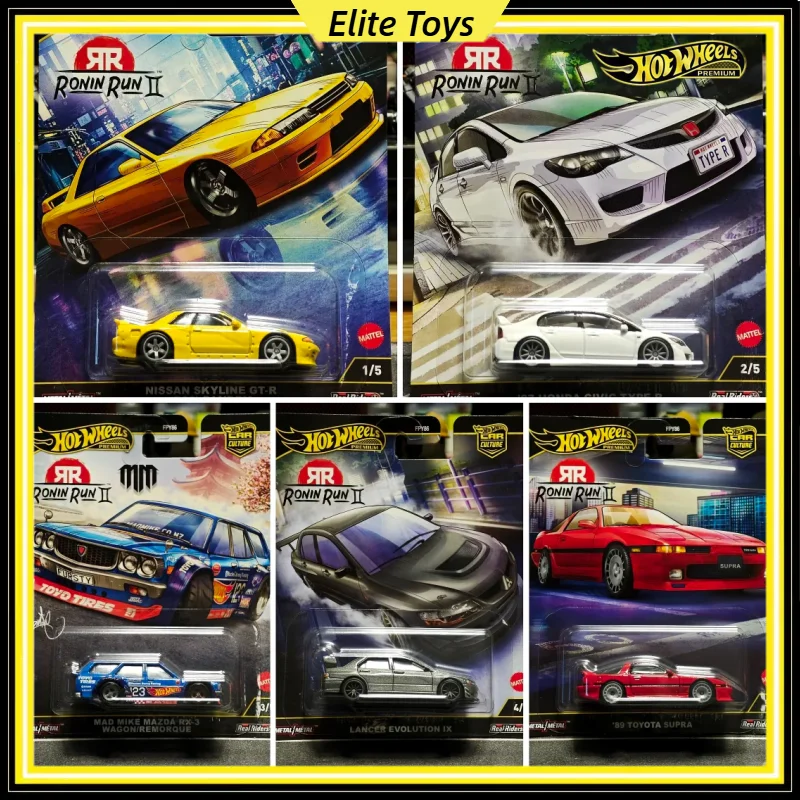 

Новая культура автомобилей премиум-класса Hot Wheels 2025 года Ronin Run II Honda Lancer Mazda Toyota 1:64, литая под давлением модель автомобиля, коллекционный автомобиль из сплава