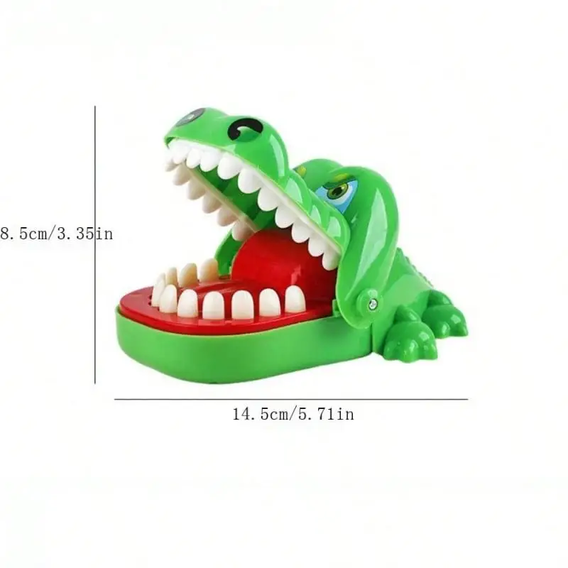 Brinquedos de dentes de crocodilo jacaré mordendo dedo dentista clássico jogos de família festa brincadeiras crianças sorte jogo brinquedo de descompressão
