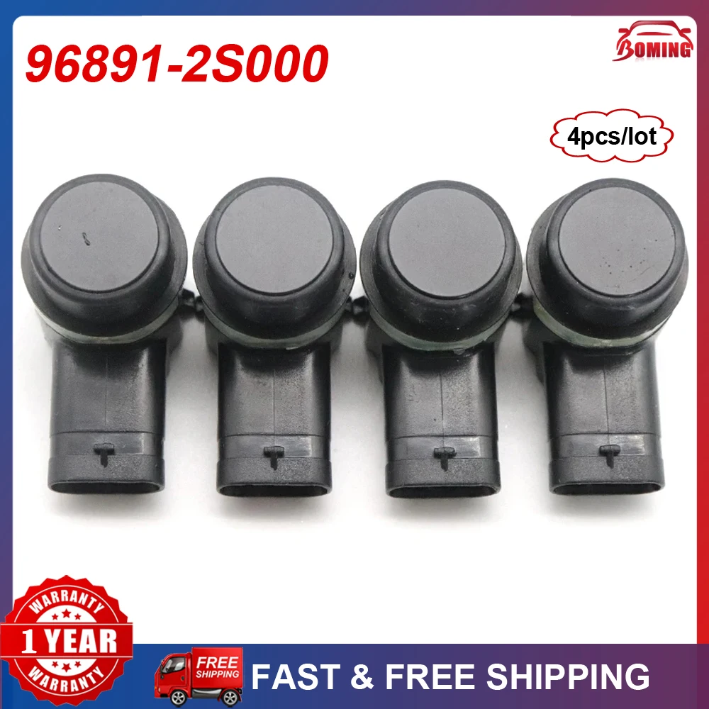 

4Pcs 96891-2S000 Car Reverse Backup Assist PDC Ultrasonic Parking Sensor For Hyundai Santa Fe Maxcruz Tucson ix35 968912S000