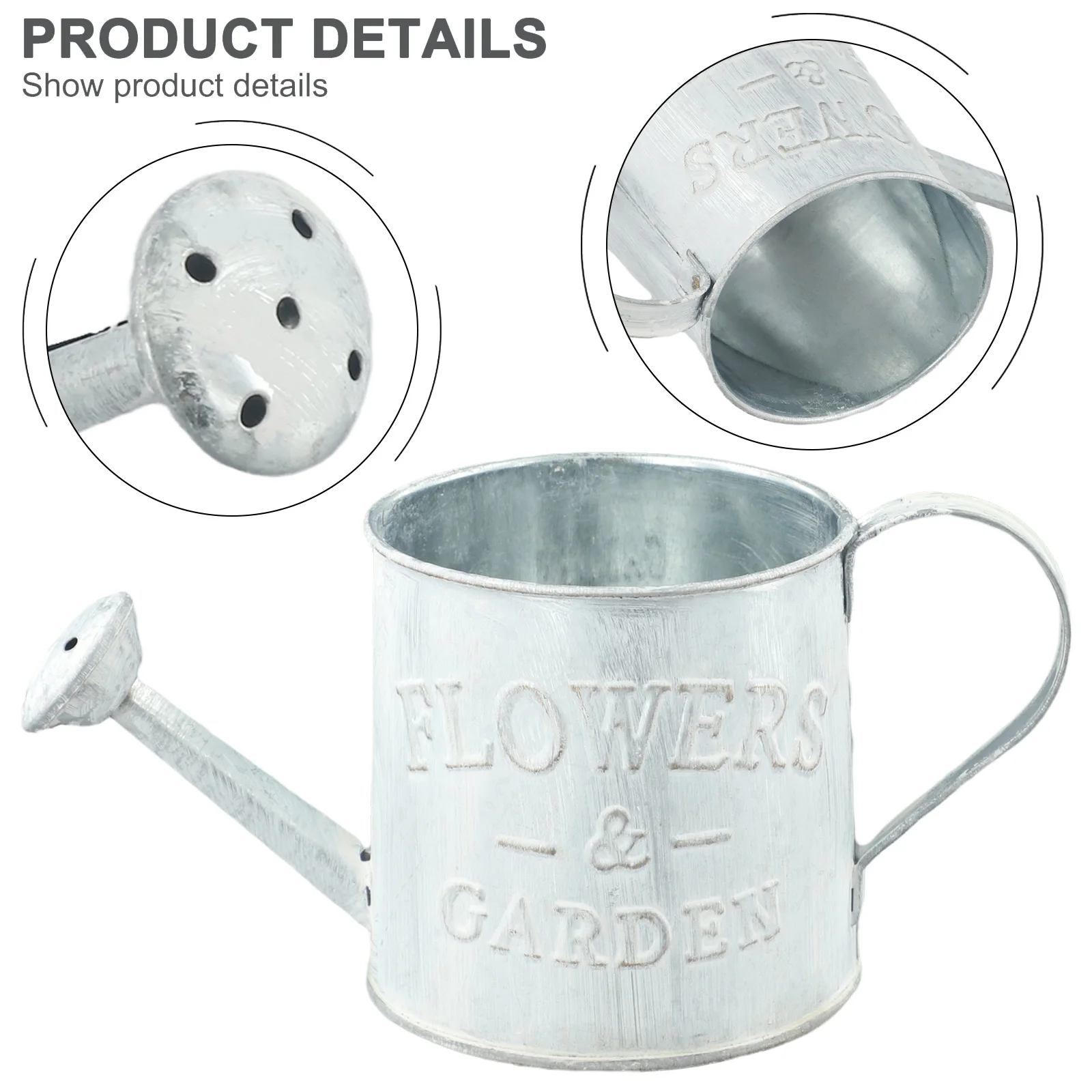 Artificial Flowers Watering Can Bucket Compact Fitment Flower Pots Garden Decor Number Of Pieces Package Content