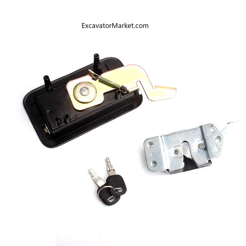 For CATERPILLAR CAT E312B 320B 320V1V2 D excavator Cab Door Lock Assembly External Handle high quality durable  accessories