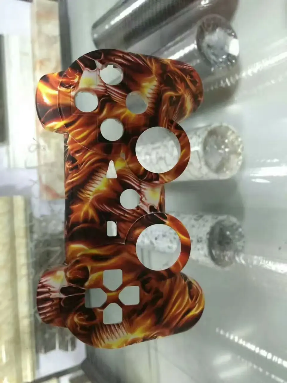 WDF1109 20M Length Liquid Image Hydrographic Film Width 50cm Liquid Image Film Skull