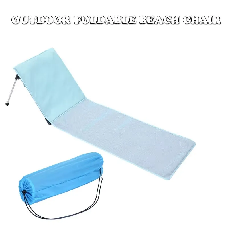 

High Quality Outdoor Foldable Beach Chair Portable Summer Vacation Breathable Sun Lounger For Home Outdoor Garden Chair Bed