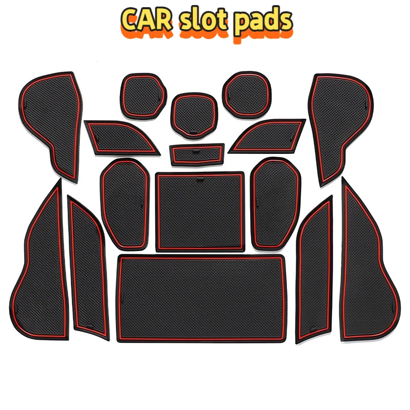 

For 23 Toyota CROWN door slot pads, Crown car modified storage decorative pads, cup slot pads