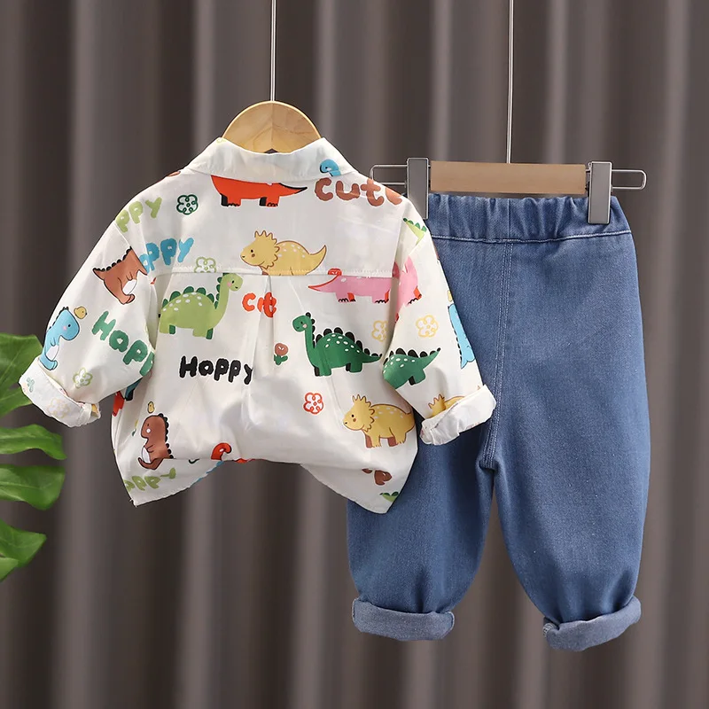 New Autumn Baby Clothes Set Children Boys Cartoon Shirt Pants 2Pcs/Sets Toddler Clothing Infant Casual Costume Kids Tracksuits