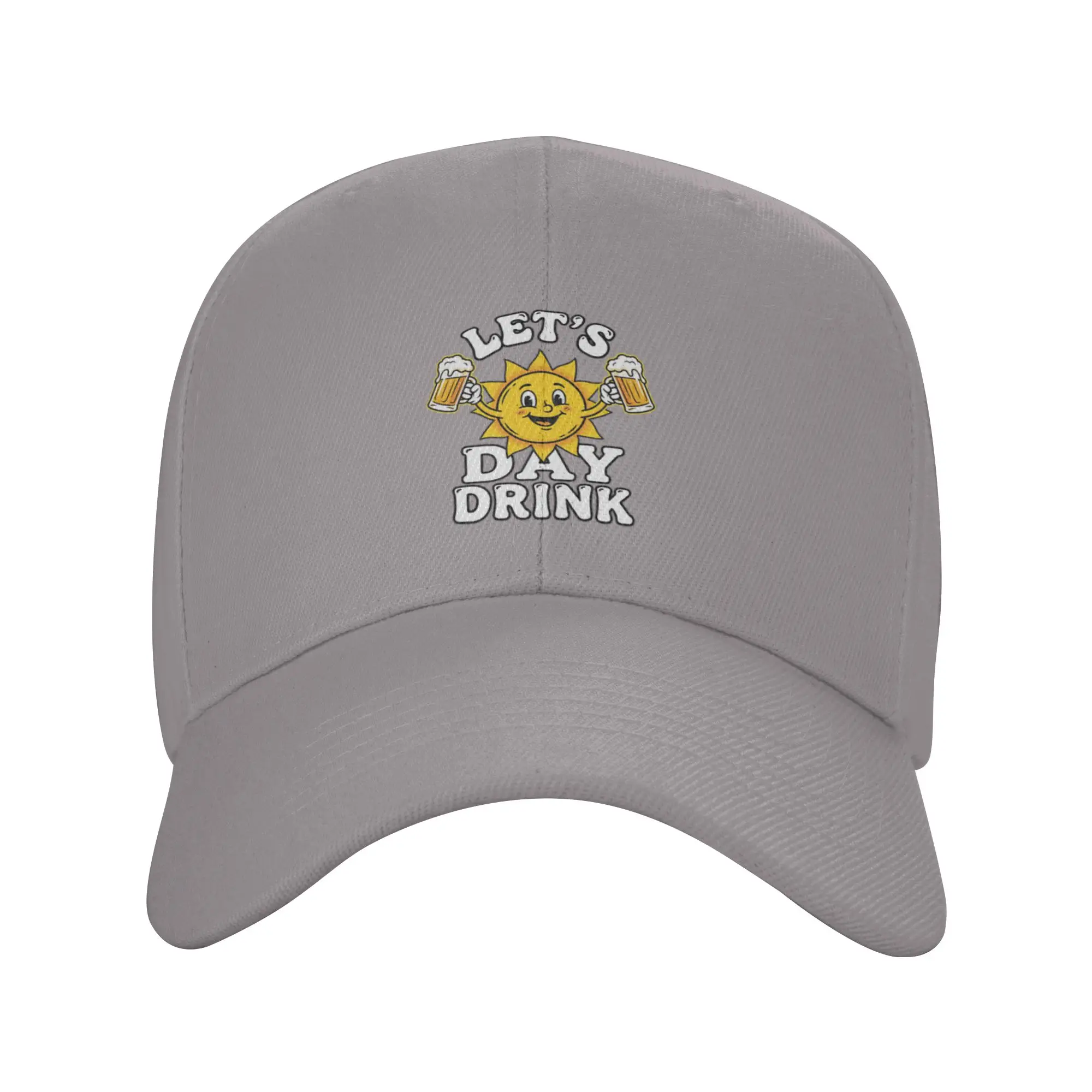 Hot Sale Retro Sun Lets Day Drink Humor Baseball Cap  Fashionable Sun Visor  Sunshade Activity Sun Visor