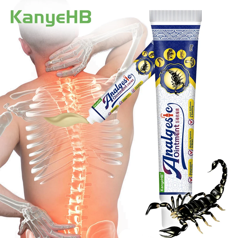 

1Pcs Arthritis Analgesic Ointment Scorpion Venom Body Joint Back Neck Knee Pain Relieve Cream Chinese Herbal Medical Cream G033