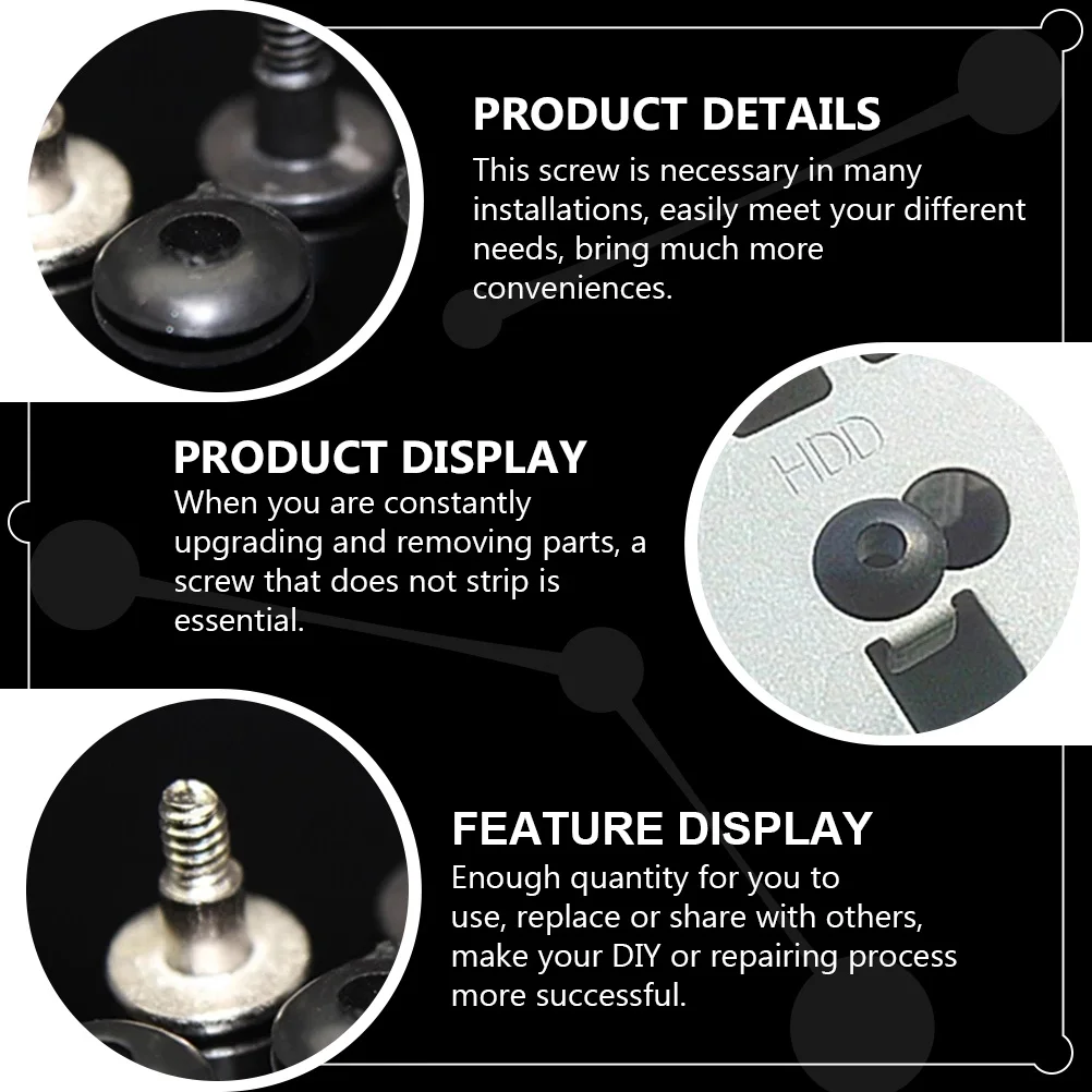 

20pcs Hard Drive Screw With Rubber Ring Shockproof Computer Screws For 3.5Inch Motherboard Mounting Repair Kit